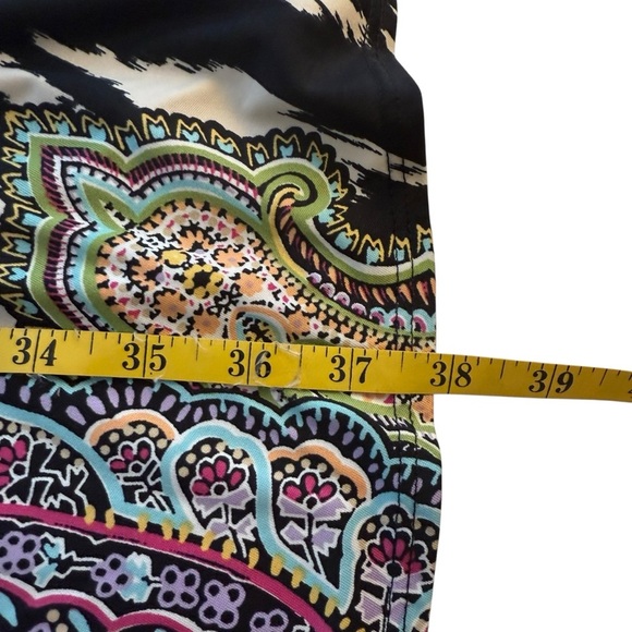 Sunny Leigh Maxi Skirt Small Mixed Print Zebra Animal Boho Gypsy Stretch Artsy - Picture 7 of 8